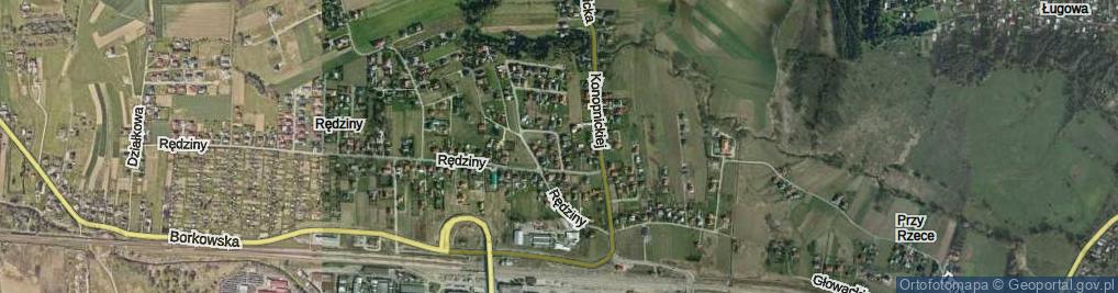 Zdjęcie satelitarne św. Klary ul.